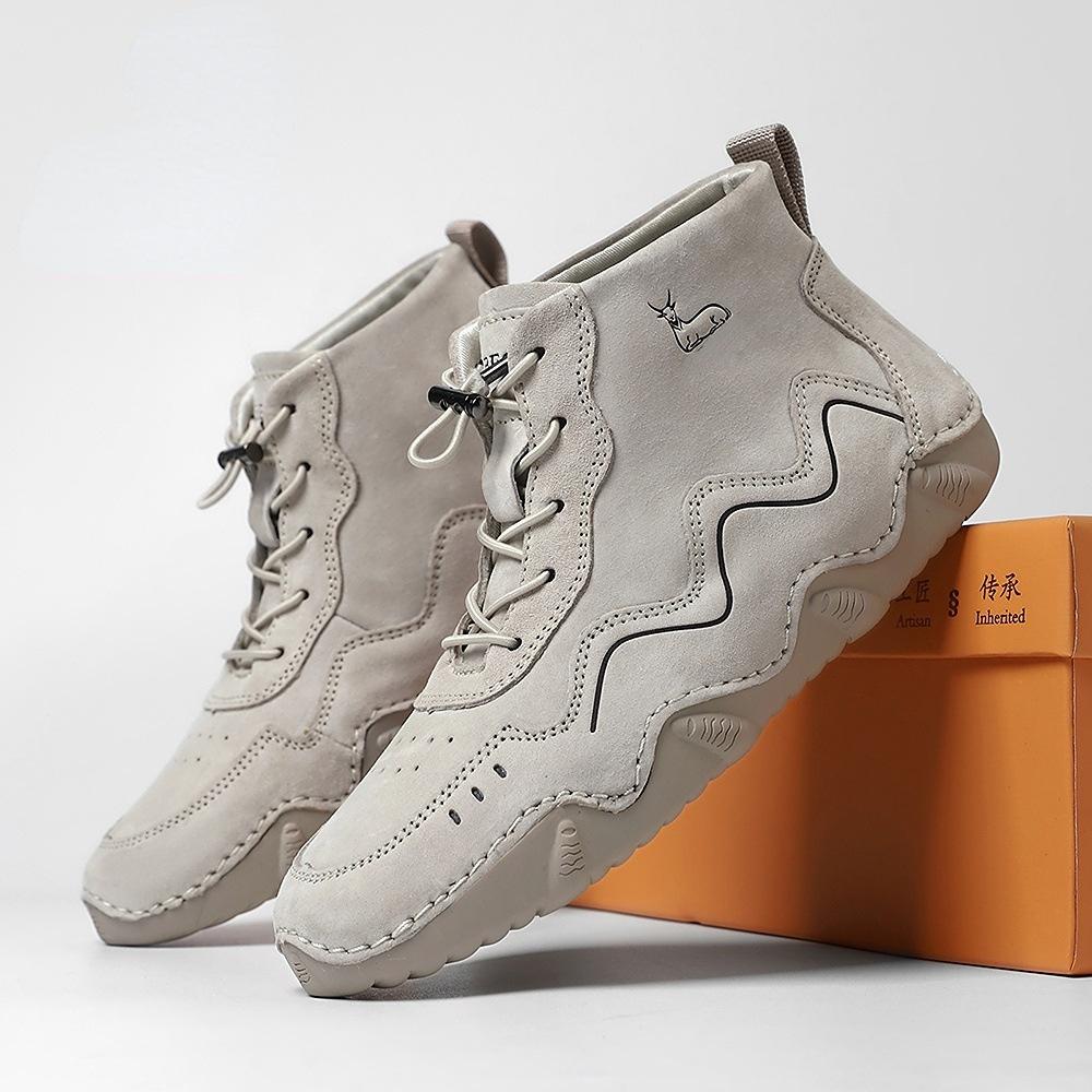 Popular Thermal Martin Boots Women's Leather Large Size Cotton Shoes Independent Station High Top Wear-resistant Outdoor Casual Shoes