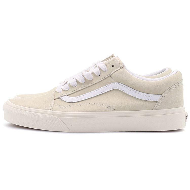 Vans Old Skool Pig Suede - Sand Shell Unisex joggesko Cream Snow-White VN0A38G19G9