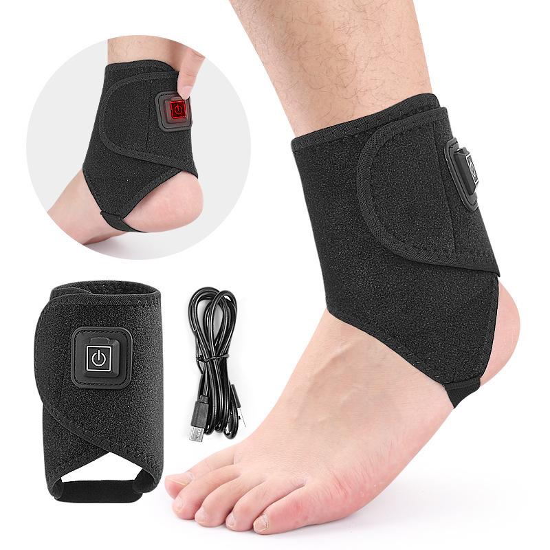Smart USB Electric Heating Wrist & Ankle Brace - Constant Temperature Foot Warmer for Men & Women