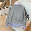 TikTok Trending 2026 Striped Hooded Sweatshirt: Women's Two-Piece Long-Sleeve Pullover for Autumn/Winter
