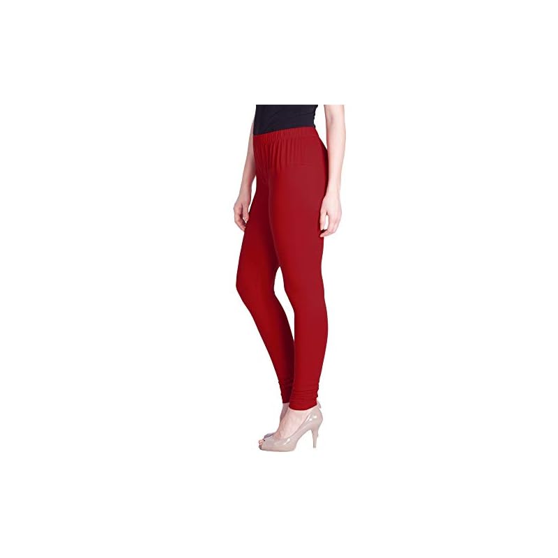 Lyra Women Solid Premium Cotton Churidar Leggings | Mid-Waist | Fashionwear L