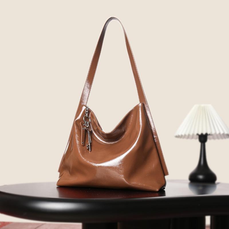 Genuine Leather Women's Bag Niche Soft Leather Tote Bag Versatile Large-capacity Cowhide Single-shoulder Bag