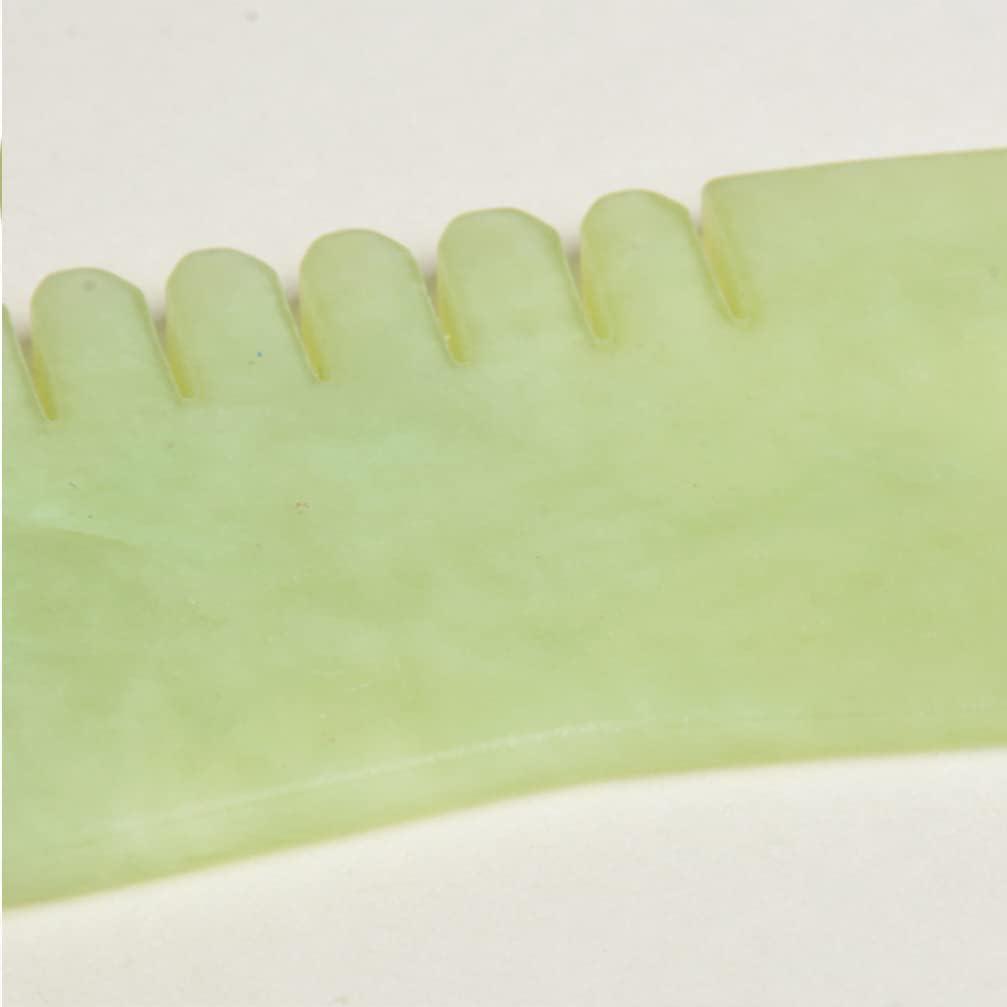 ARTIBETTER 1pc Jade Massage Comb Guasha Comb Jade Hair Comb Jade Gua Sha Massage Tool Jade Massager for Head Caring, Relaxation