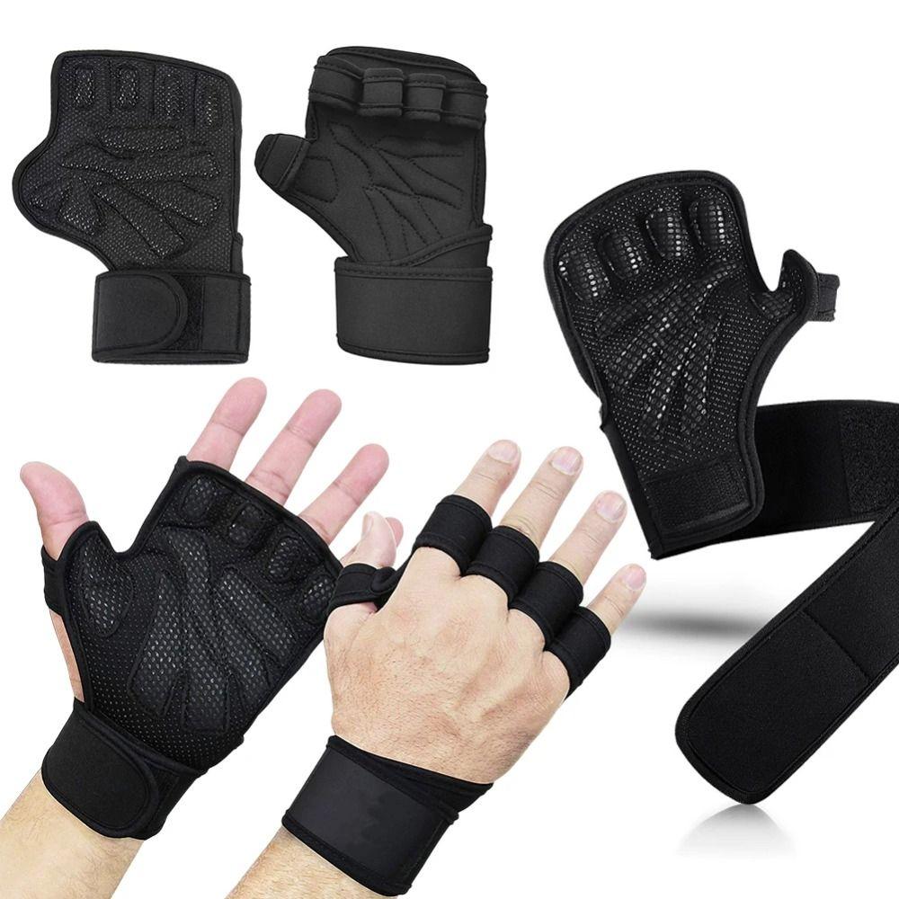 1 Pair Non-slip Fitness Palm Protect Pads Wear-resistant Weightlifting Hand Protect Pads  Women