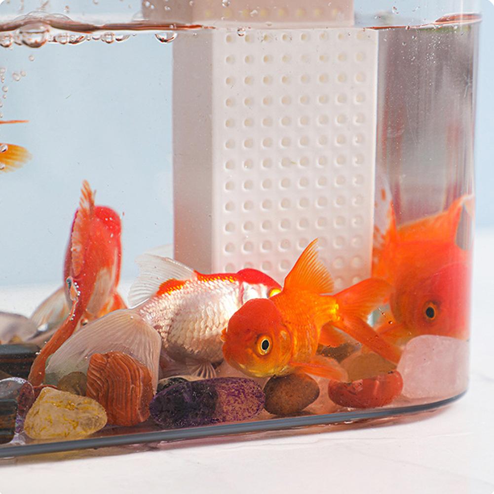 Fish Tank With Lid Small Transparent Fish Tank With USB Air Pump Ecological Aquarium Tanks For Living Room Home Desktop Decor