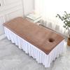 80x190cm Massage Sheet with Holes Absorbent Spa Sheet Large Microfiber Bath Towel for Beauty Salon Beauty Salon Supplies