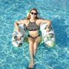 Inflatable Pool Float Lounger, Comfortable Sling Seat, Back Rest, Cup Holder, Dry Cover Floatie Pool Party Beach Lake Durable