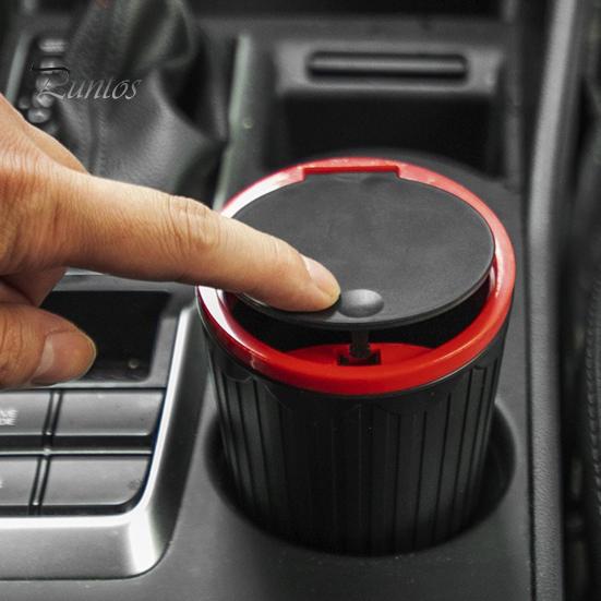 Car Trash Can Bin with Lid Vehicle Garbage Can Cup Holder Car Organizers And Storage for Front Seat Accessories