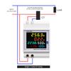 Din Rail AC Monitor 6IN1 110V 220V 380V 100A Voltage Current Power Factor Active KWH Electric Energy Frequency Meter VOLT AMP