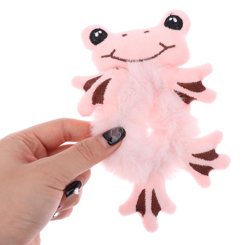 Plush Hair Tie Cute Frog Hair Scrunchies Hair Styling Tool For Women Girl Kids