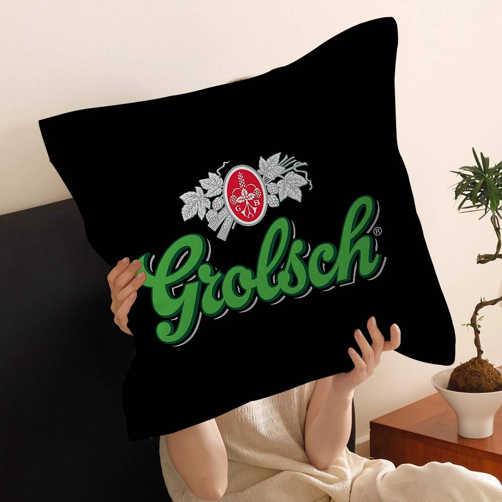 Grolsch Lager Beer Cushion Cover Decorative Pillow Sofa Home Decor Case Pillow Cases 30x30 cm