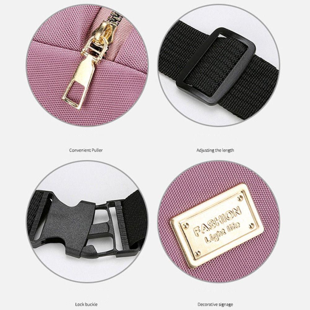 Torba biodrowa Oxford Cloth 7 kolorów, nerki, casualowe, damskie, unisex