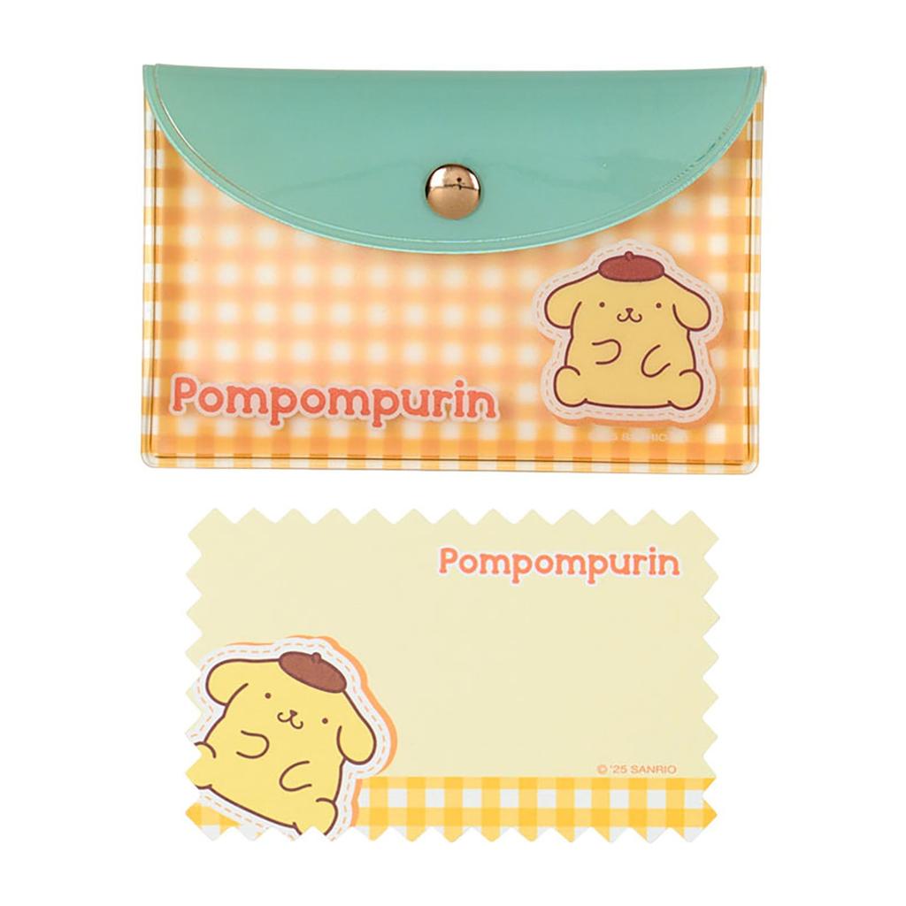 Sanrio Pompompurin Memo Card PVC and 642657 & Case, Paper,