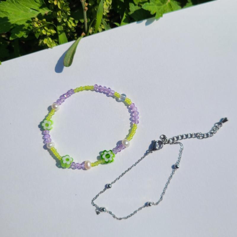 L’OMBRILLANT La Vie En Rose Bracelet Set (GREEN)