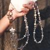 Fashion Beaded Bag Chain Adjustable Anti Loss Strap Phone Chain Colorful Synthetic Crystal Phone Neck Straps Mobile Phone