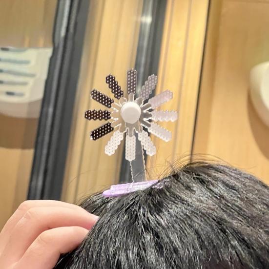 Brain Loading Design Hair Clip Humorous Expression Rotating Hairpin Anti-slip Teeth Stable Design Hair Pin