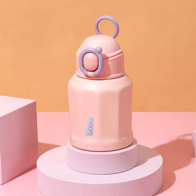 

Термобутылка 316 с изолированной чашкой, чайник для воды, детская милая соломенная термальная бутылка для воды