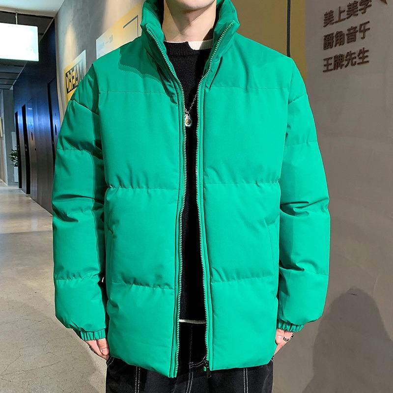 Padded Clothes Men's Winter New Thickened Warm Loose Versatile Cold-proof Stand-up Collar Padded Jacket Casual Padded Jacket Men's Clothes
