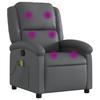 Massage Chair Relaxation Chair Grey Faux Leather