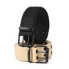 Belt Men'S Trendy Canvas Double Pin Buckle Belt Women'S Light Casual Jeans Belt