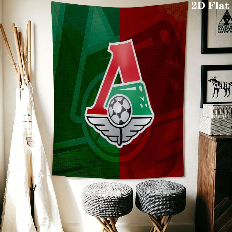 Lokomotiv Moscow Spirit Wall Hanging Printed Fabric Blanket Decorative Tapestries for Bedroom Living Room Home Decor
