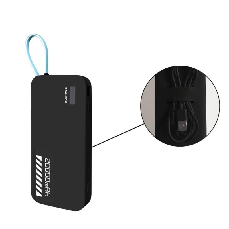 Silicone Skin Protective Case for CP25 20000mAh Mobile Power 55W Scratchproof Housing Shell Cover Flexible Sleeve