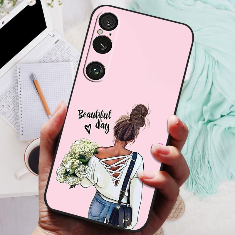 For Sony Xperia 1 VI Case Animals Soft Silicone TPU Back Cover Phone Cases For Sony Xperia1 VI Protective Bumper Shockproof Capa