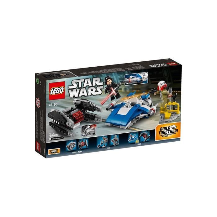 Lego® star wars™ 75196 microfighter a-wing™ vs. silencer tie™ - jeu de construction