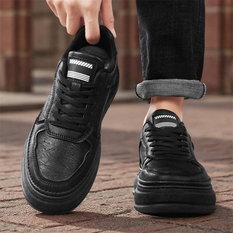 Nové Pánské Klasické Módní Nízké Tenisky na Skateboarding s Tlustou Podrážkou Pohodlné Měkké Podrážky Basketbalové Tenisky