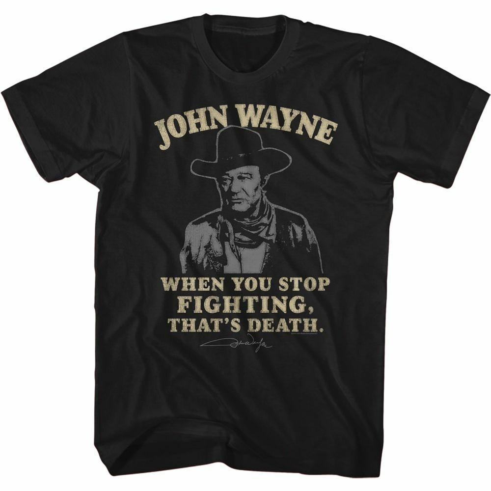 

John Wayne That s Death Black Adult T-Shirt S