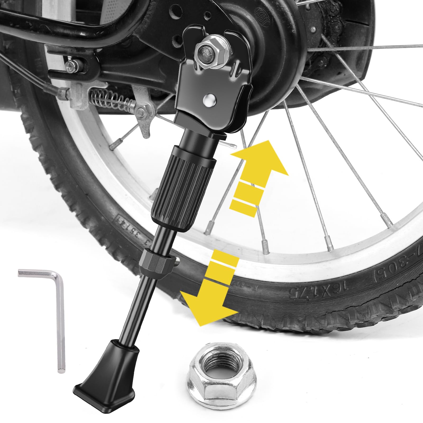 

CYFIE Велосипед Регулируемый боковой дорожный кроссовый горный велосипед Вспомогательное колесо Удобная подставка для инструментов, подставка-откидка, детская подставка-откидка, 12-20 дюймов, Длина, красный