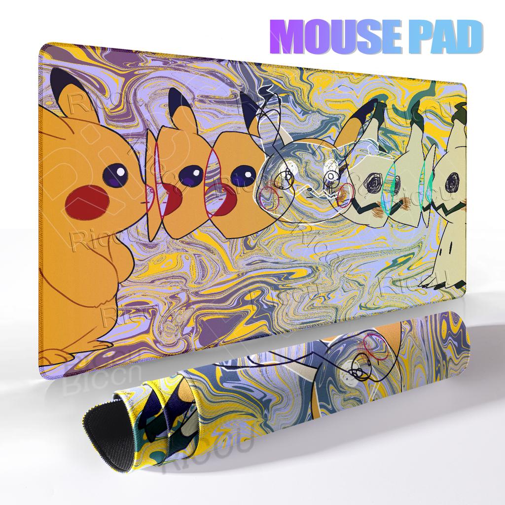 Gaming Mouse Pad XXL Keyboard Pokemon Mimikyu Mouse Mat Anime Gamer Notebook Pc Extended Mousepad Desk Accessories E-Sports Pads