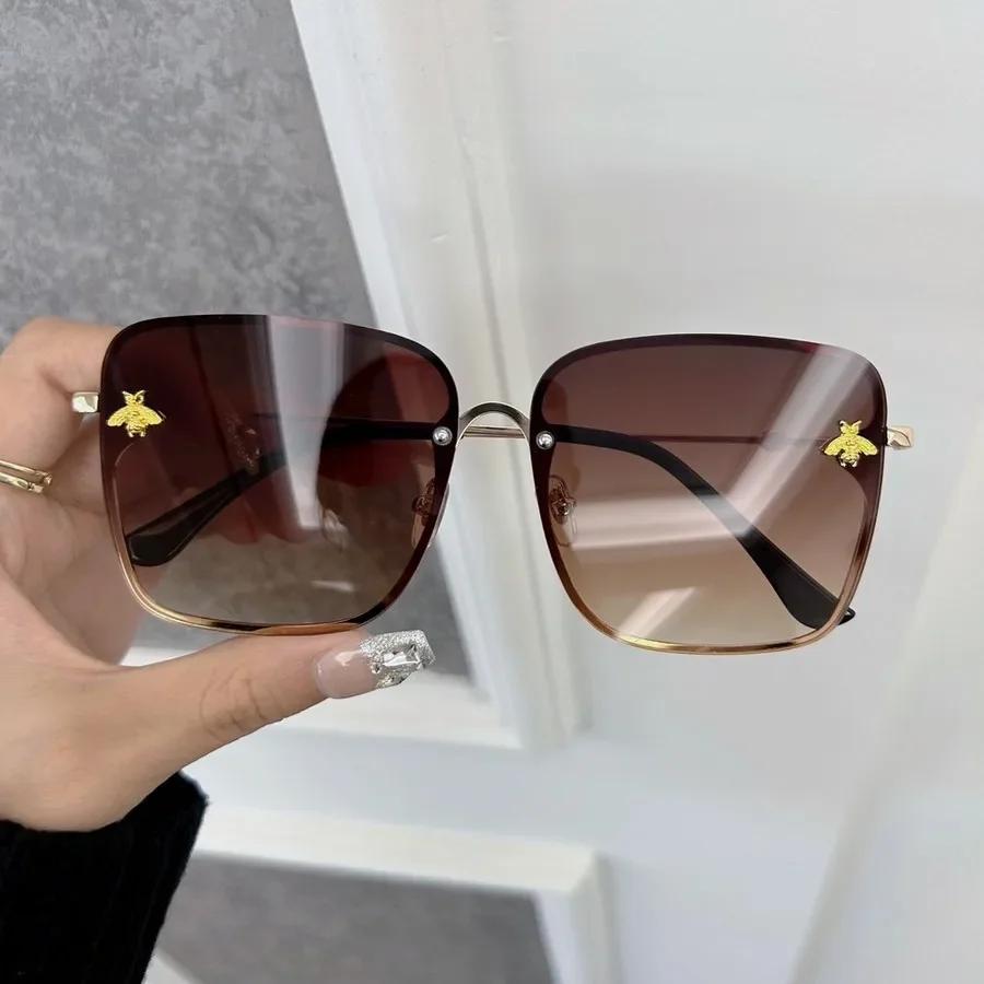 Geometric Square Designer Sunglasses Women Men Big Frame Gradient Lovely Sun Glasses Female Male Brand Fashion