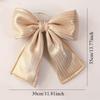Christmas Decorative Knots 25x25cm Red Velvet Ribbon Bows Large Size Plush Bow Flower Craft Christmas Tree Ornaments Deco Noel