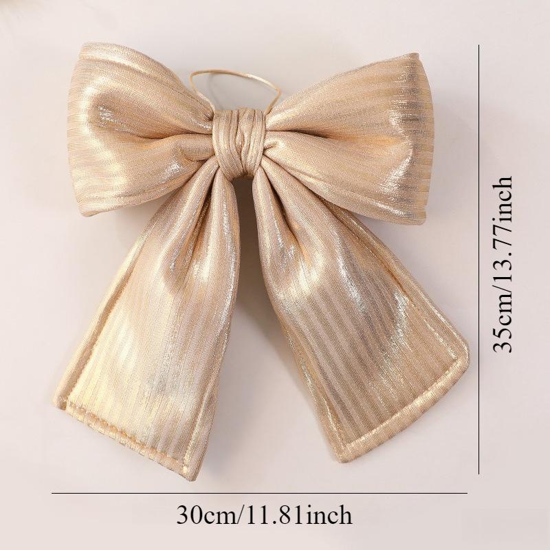 Christmas Decorative Knots 25x25cm Red Velvet Ribbon Bows Large Size Plush Bow Flower Craft Christmas Tree Ornaments Deco Noel