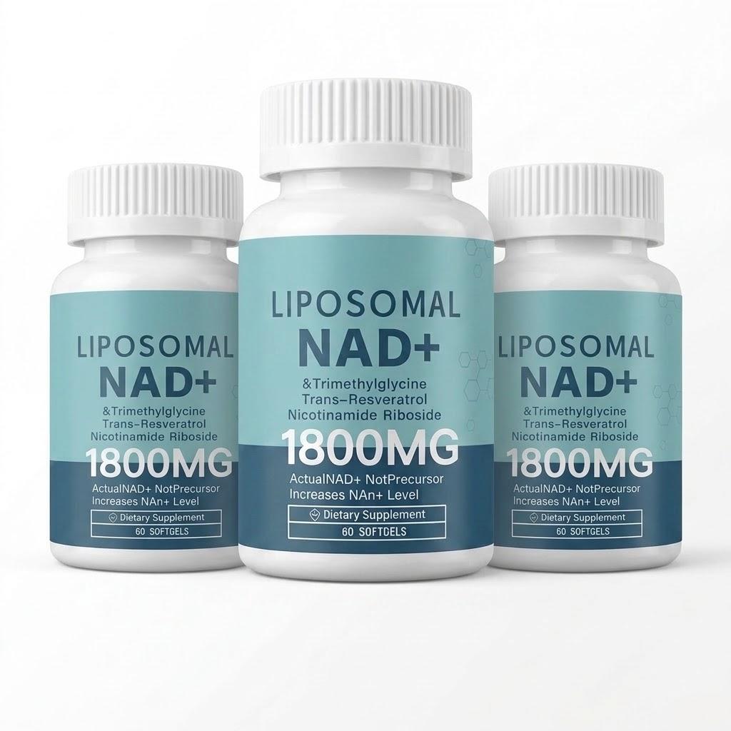 Liposomal NAD+ 1800mg Supplement - High Absorption Formula, 60 Softgels