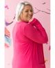 Azura Exchange Strawberry Pink Plus Size Side Split Pockets Duster Cardigan
