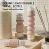 Silicone Dual Head Travel Dispenser Bottle Leak Proof Portable for Shampoo and Lotion Refillable Squeeze Tube Travel Essentials