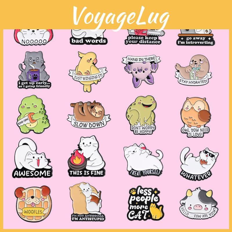 Cartoon Charming Animal Themed Pins Crafted From Alloy With Gorgeous Enamel Finish Ideal For Style Unique