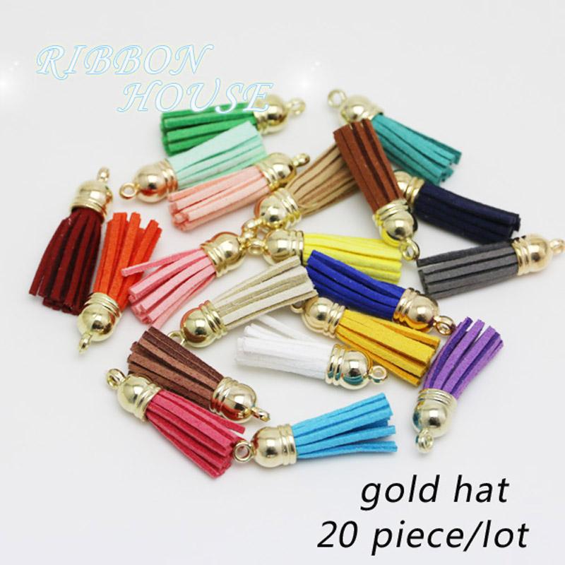 (20 pieces/lot ) 35mm Tassel Vintage Leather Tassels Fringe for Purl Macrame DIY Jewelry Keychain Cellphone Straps Pendant