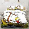 Cartoon Calvin Hobbes 3D Print Bedding Set Single Twin Full Queen King Size Bed Set Adult Boys Bedroom Bedding Gift741