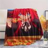 1Pc High School DxD Print Flannel Blanket, High Quality Comfortable for All Seasons, Home Decor, Warmth and Comfort, Perfect for Christmas Gifts