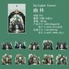 4 Style Dark Gate Series PET Sticker Retro Gothic Handaccount Material Collage Stickers For Junk Journal Scrapbooking Decorative