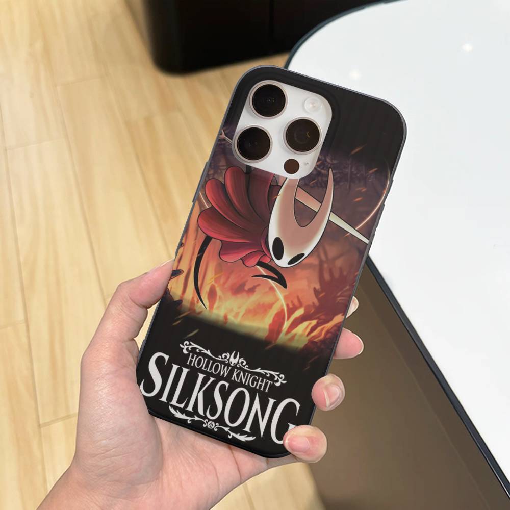 

Game H-Hollow K-Knight S-Silksong For IPhone 16 15 11 12 13 14 17 Pro Max PLUS Pro Soft Corrugated Silicone Back Phone Case iPhone 16 plus