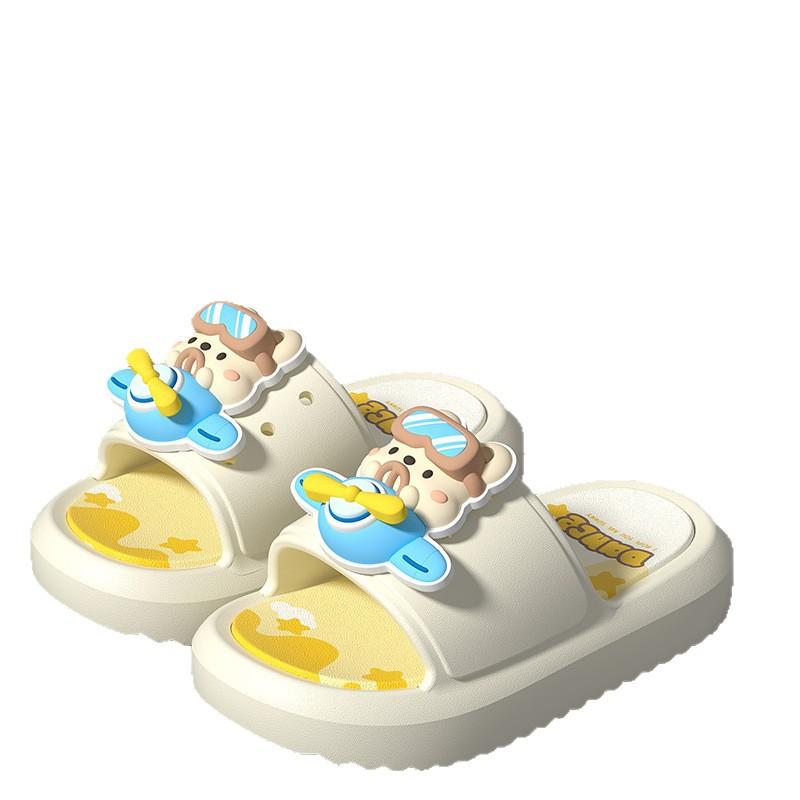 Pilot children's slippers for boys2026New Summer Boys' Sandals for Toddlers and Older Children, Non-Slip Soft Sole Beach Shoes
