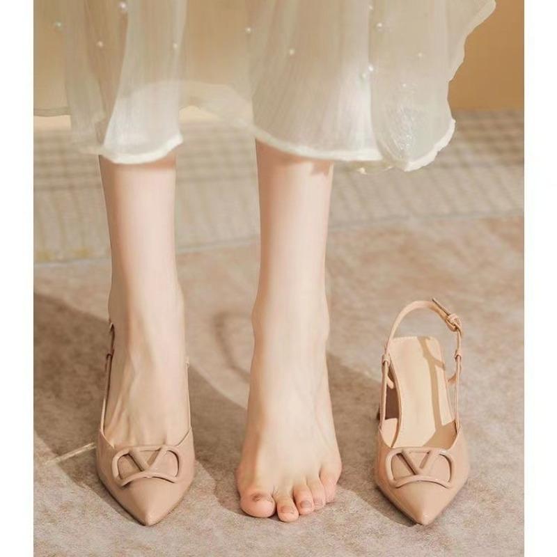 Pearl Mary Jane Single Shoes Women's New Thick Heel Square Head One-word Buckle High Heels Medium Heel Versatile Patent Leather