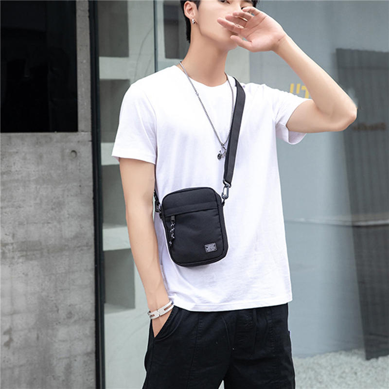 Mini Crossbody Shoulder Bag For Men Lightweight Small Messenger Satchel Bag For Travel Casual