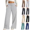 Women's High Waist Wide Leg Pants Loose Fit Casual Trousers for and Daily Wear