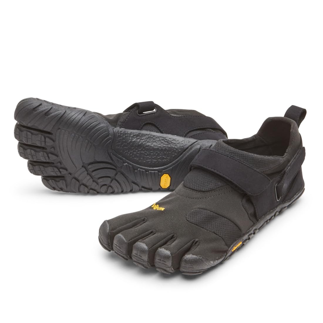 

Vibram FiveFingers KMD Sport Кроссовки для зала, бега и простого дизайна с регулируемым размером EU43 Мужские кроссовки с пятью пальцами 2.0, Тренировки, Упражнения, Ремешок, 21M3601, чёрный
