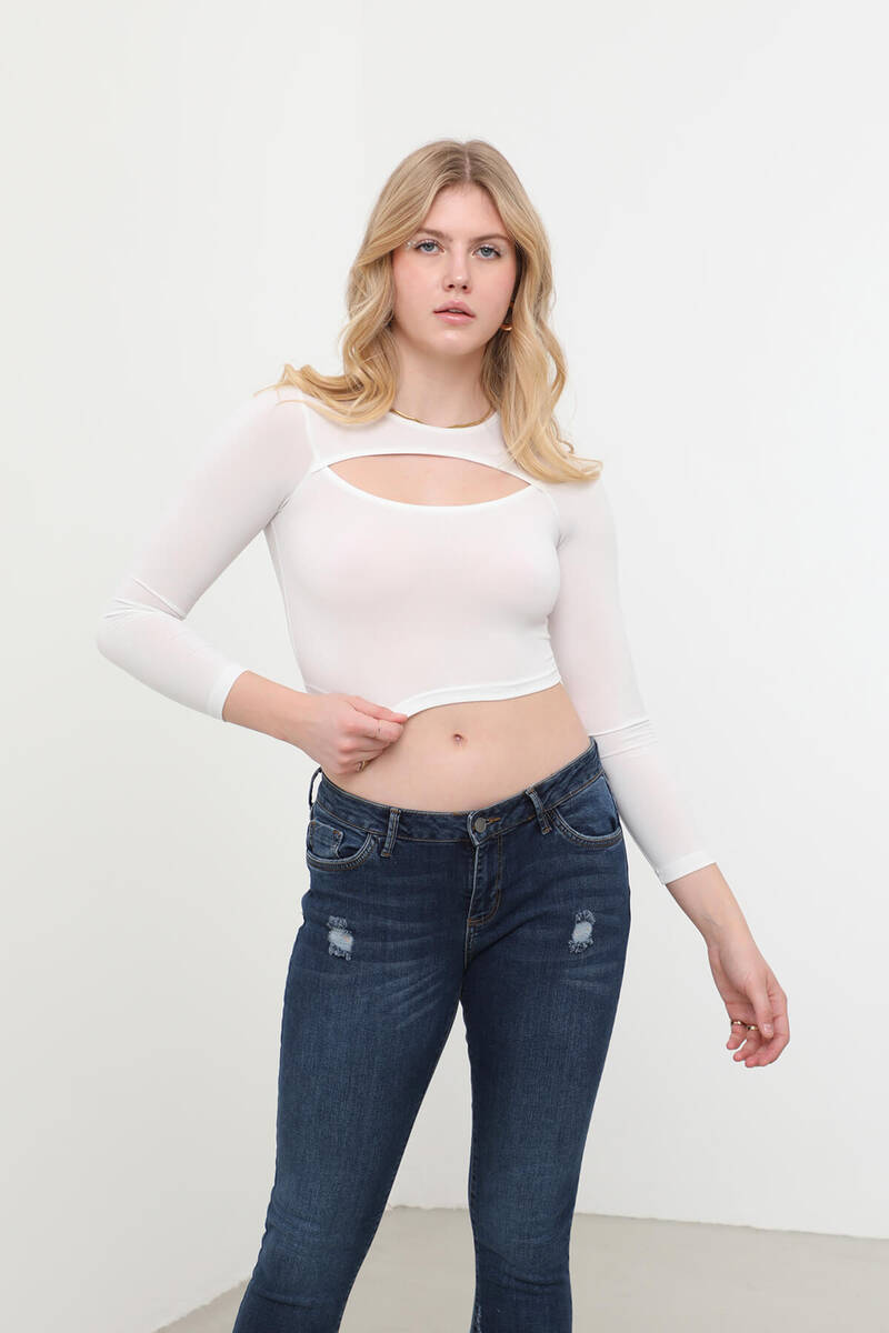

Укороченный топ Window White L белый